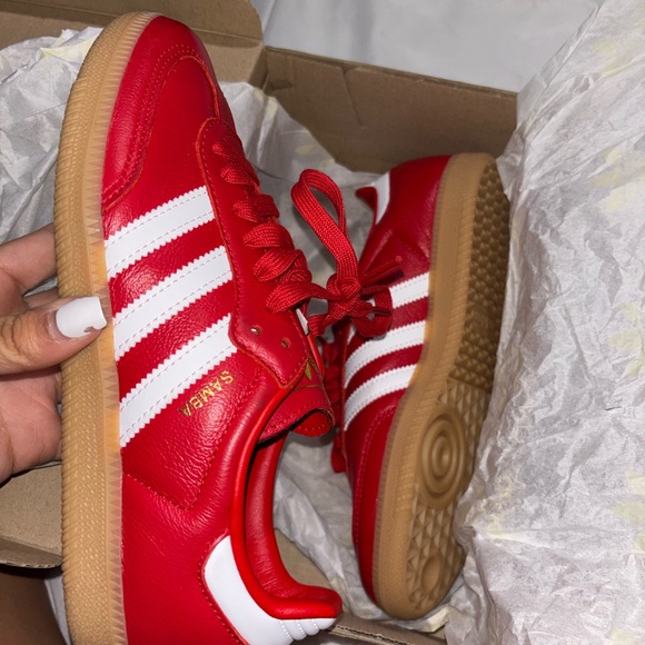adidas Shoes - Adidas Red Sambas, 6Mens/7.5Womens